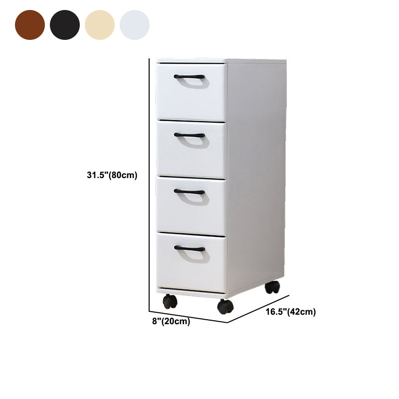 16.53 "引き出し付きの幅のアクセントチェストホイール付きのソリッドウッドチェスト