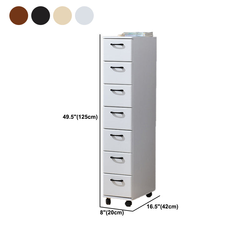 16.53 "Cofre de acento de ancho con cajones cofre de madera maciza con ruedas