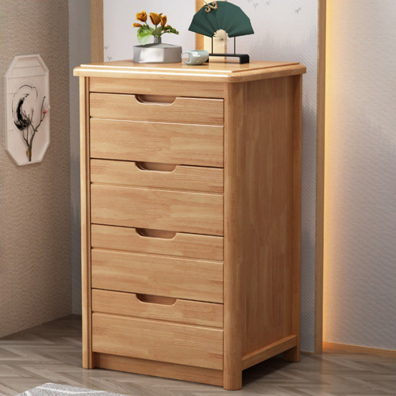 Rectángulo Cofre de acento de nogal marrón con cajones cofre moderno