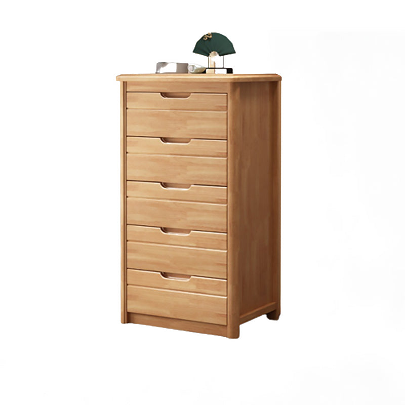 Rectángulo Cofre de acento de nogal marrón con cajones cofre moderno