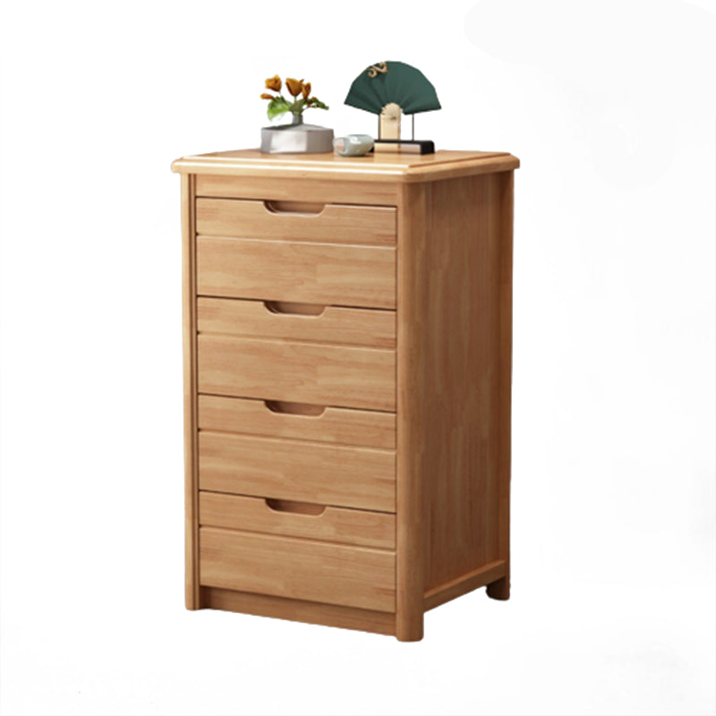 Rectángulo Cofre de acento de nogal marrón con cajones cofre moderno