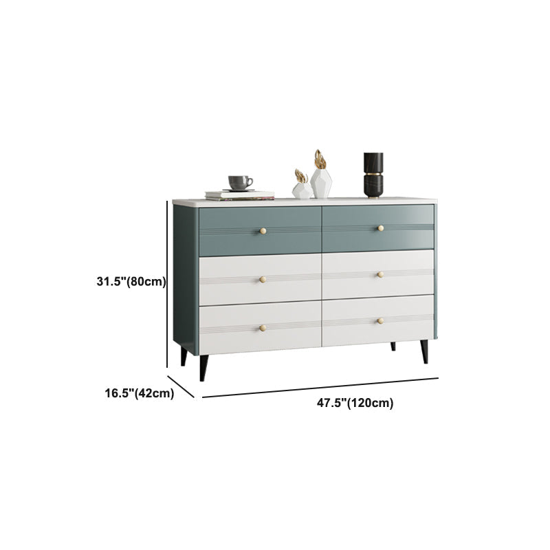 Cofre de acento rectangular moderno con cajón de agua resistente al agua