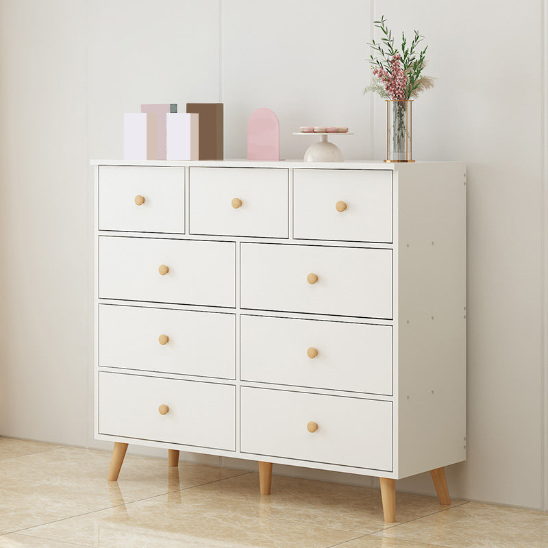 Coffre d'accent rectangle avec tiroirs coffre en bois droit des jambes en bois