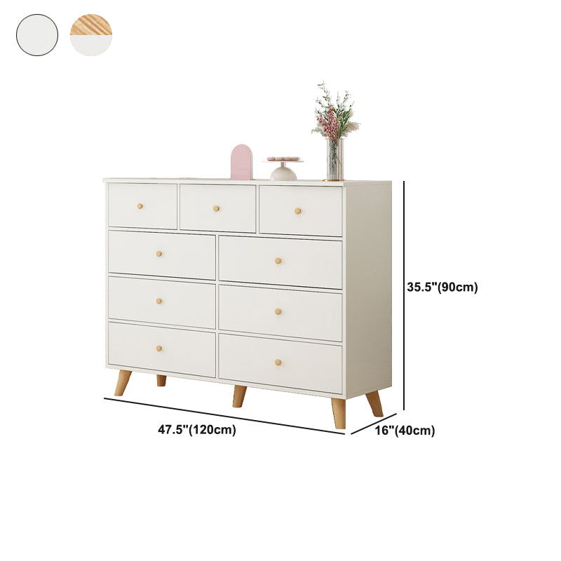 Coffre d'accent rectangle avec tiroirs coffre en bois droit des jambes en bois