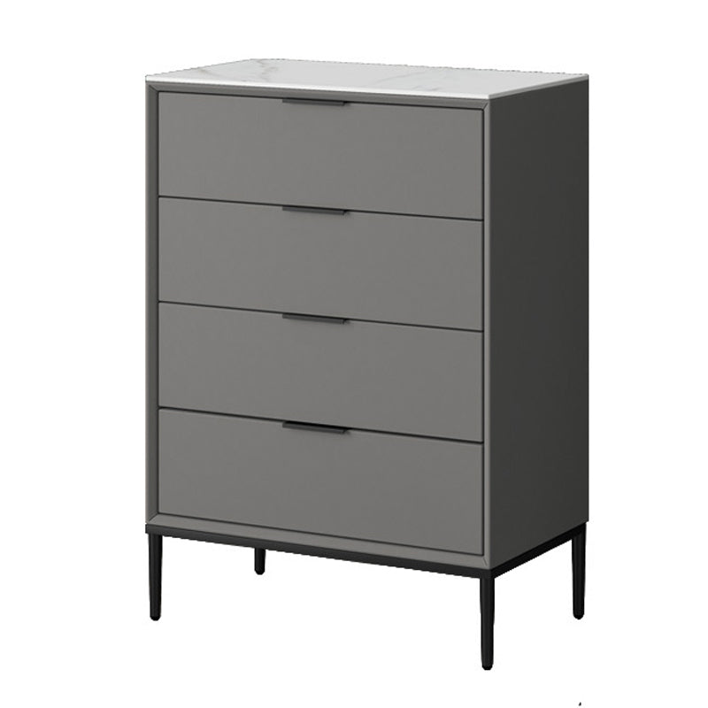 23.62" L * 15.74" Wide Modern Accent Chest with Soft Close Drawers Chest Grey 4 Clearhalo 'Cabinets & Chests' 'cabinets_chests' 'furn' 'furn_cabinets_chests' 'Furniture' 'Living Room Furniture' 5731112