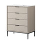 23.62" L * 15.74" Wide Modern Accent Chest with Soft Close Drawers Chest Light Gray 4 Clearhalo 'Cabinets & Chests' 'cabinets_chests' 'furn' 'furn_cabinets_chests' 'Furniture' 'Living Room Furniture' 5731120