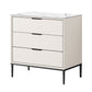 23.62" L * 15.74" Wide Modern Accent Chest with Soft Close Drawers Chest Off-White 3 Clearhalo 'Cabinets & Chests' 'cabinets_chests' 'furn' 'furn_cabinets_chests' 'Furniture' 'Living Room Furniture' 5731124