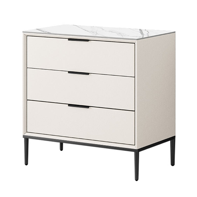 23.62" L * 15.74" Wide Modern Accent Chest with Soft Close Drawers Chest Off-White 3 Clearhalo 'Cabinets & Chests' 'cabinets_chests' 'furn' 'furn_cabinets_chests' 'Furniture' 'Living Room Furniture' 5731124