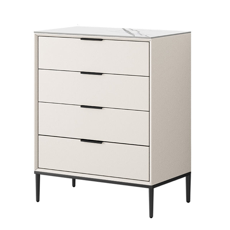 23.62" L * 15.74" Wide Modern Accent Chest with Soft Close Drawers Chest Off-White 4 Clearhalo 'Cabinets & Chests' 'cabinets_chests' 'furn' 'furn_cabinets_chests' 'Furniture' 'Living Room Furniture' 5731126
