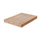 Natural Wood Platform Bed Frame Nordic 7.87-In High Wire-Grid Bed Frame