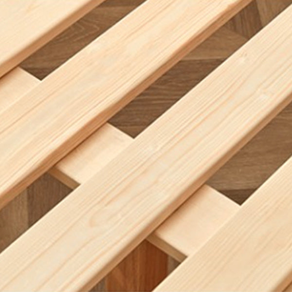 Solid Wood Platform Bed Scandinavian Low Profile Bed Frame in Brown Clearhalo 'Bedroom Furniture' 'Beds' 'furn' 'furn_beds' 'Furniture' 5731228