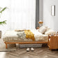 Solid Wood Platform Bed Scandinavian Low Profile Bed Frame in Brown Clearhalo 'Bedroom Furniture' 'Beds' 'furn' 'furn_beds' 'Furniture' 5731230