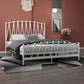 Metal Open-Frame Bed Modern & Contemporary Standard Bed with Arched Headboard