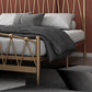 Metal Open-Frame Bed Modern & Contemporary Standard Bed with Arched Headboard