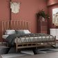 Metal Open-Frame Bed Modern & Contemporary Standard Bed with Arched Headboard