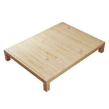 Festes Holzstandard ohne Kopfteil und Fußbrettbett