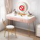 Luxurious Metal 29.53-In High Vanity Makeup Dressing Table Stool Set
