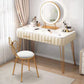 Luxurious Metal 29.53-In High Vanity Makeup Dressing Table Stool Set