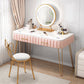 Luxurious Metal 29.53-In High Vanity Makeup Dressing Table Stool Set