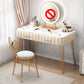 Luxurious Metal 29.53-In High Vanity Makeup Dressing Table Stool Set