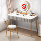 Luxurious Metal 29.53-In High Vanity Makeup Dressing Table Stool Set