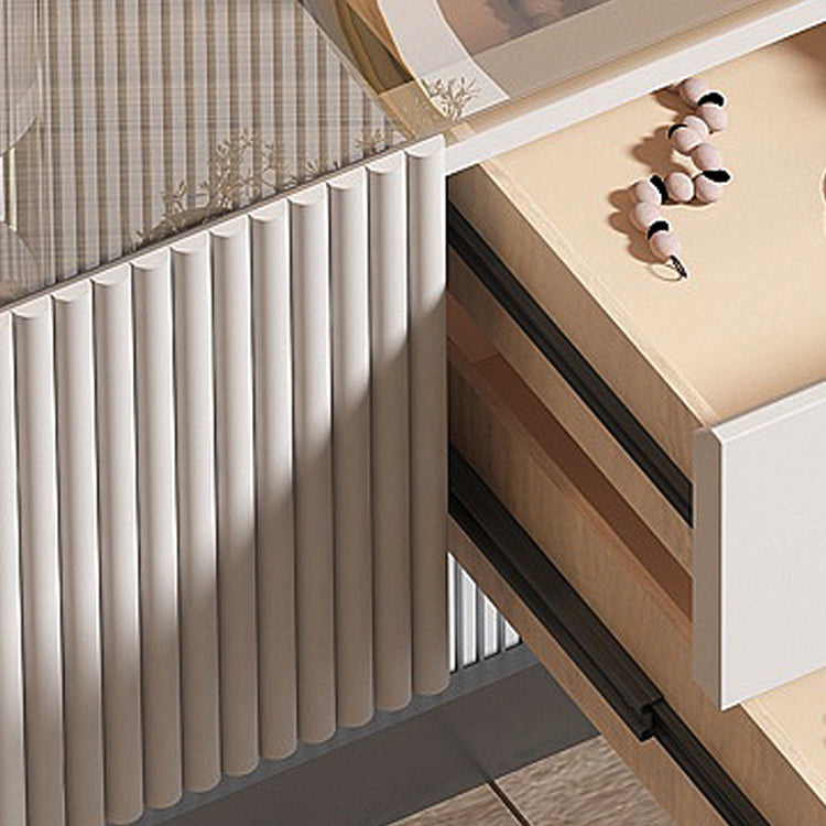 Comptoir de maquillage contemporain avec tiroir, coiffeuse de vanité en bois