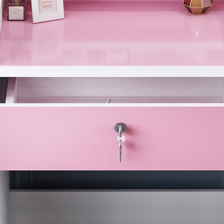 4 Drawers 31.5" Wide Vanity Set Nordic Wood Dressing Table with Stool and Mirror Clearhalo 'Bedroom Furniture' 'furn' 'furn_makeup_vanities' 'Furniture' 'Makeup Vanities' 'makeup_vanities' 5731511