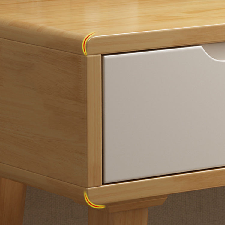 1/4-Drawer Wooden Vanity Makeup Table Set Vanity Stool - 53.15" H Clearhalo 'Bedroom Furniture' 'furn' 'furn_makeup_vanities' 'Furniture' 'Makeup Vanities' 'makeup_vanities' 5731523