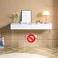 Contemporary Acrylic Vanity Desk 2-Drawer Vanity Dressing Table