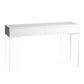 Contemporary Acrylic Vanity Desk 2-Drawer Vanity Dressing Table
