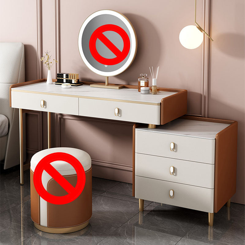 Zeitgenössischer Waschtisch Set Holzwaschtische mit Schieferobertisch