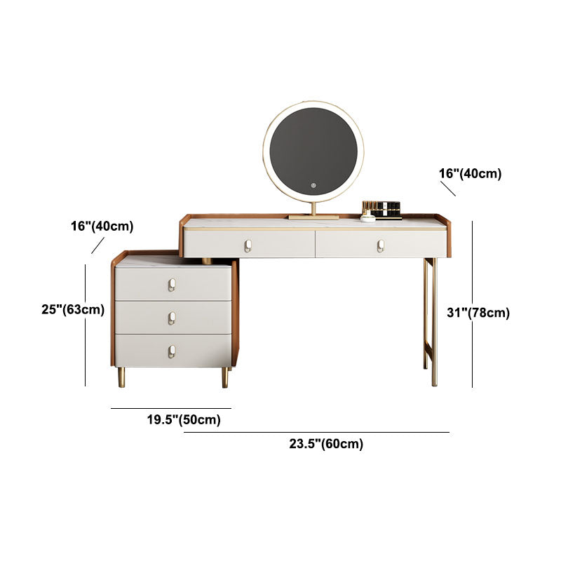 Zeitgenössischer Waschtisch Set Holzwaschtische mit Schieferobertisch