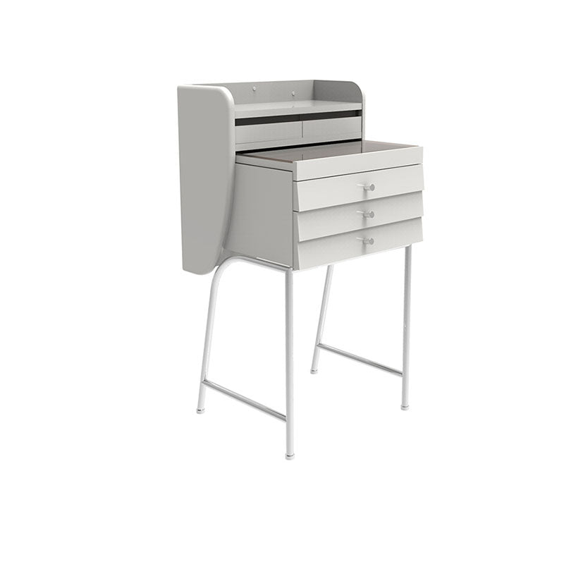 Zeitgenössischer Waschtisch Schminktisch Glass Top Eitelkeit Make -up -Tisch Set