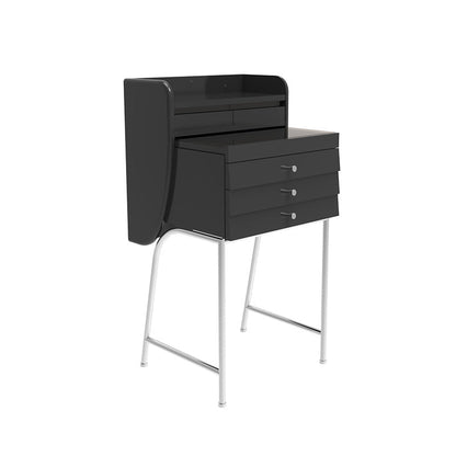 Zeitgenössischer Waschtisch Schminktisch Glass Top Eitelkeit Make -up -Tisch Set