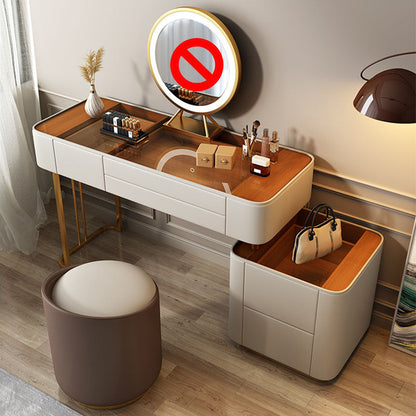 Tables de vanité en faux cuir