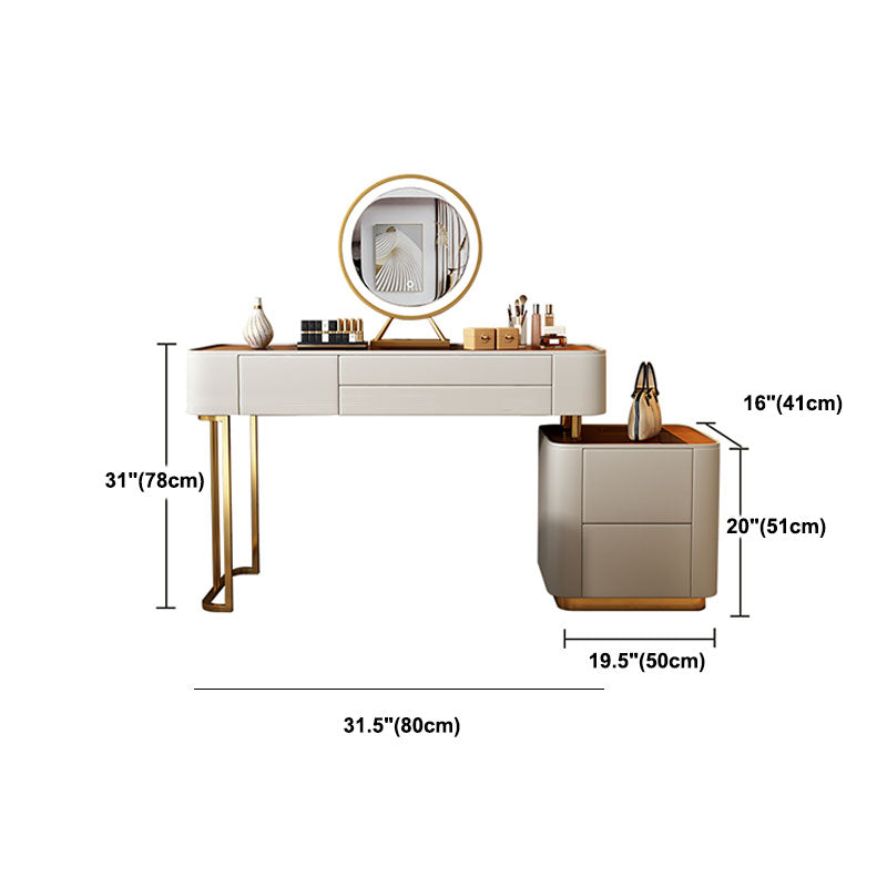 Tables de vanité en faux cuir