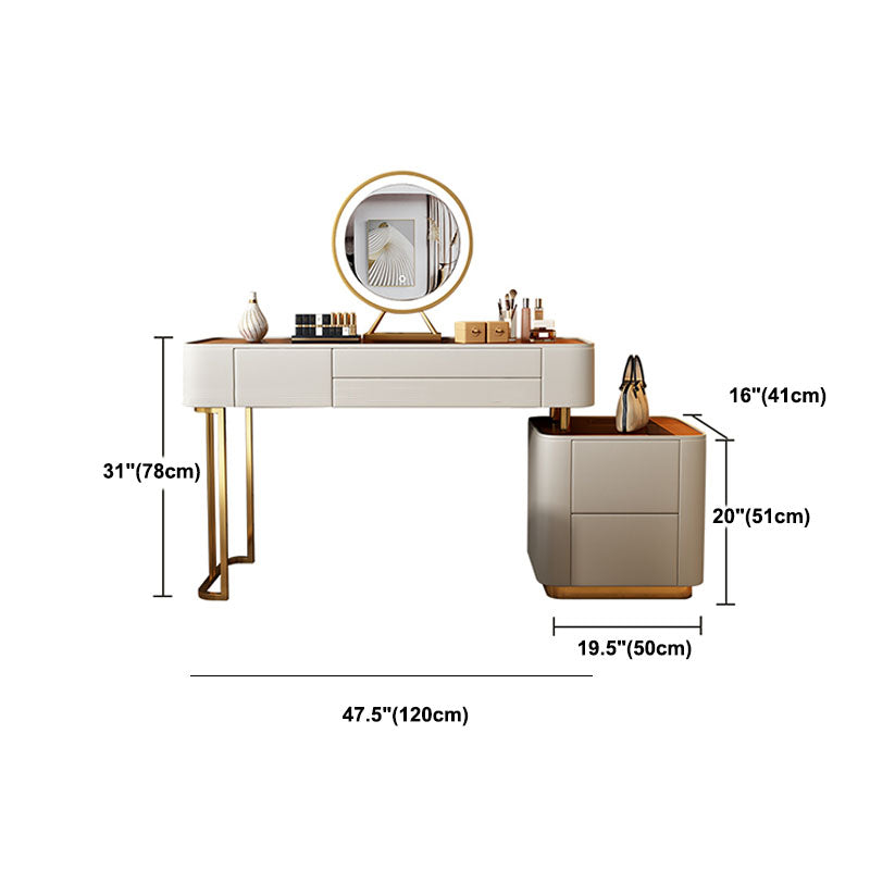 Tables de vanité en faux cuir