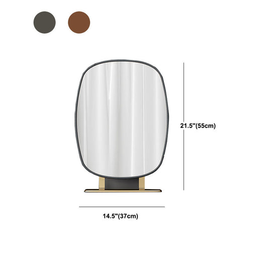 Zeitgenössisches Kunstleder und Holz 2-Draste Make-up Eitelkeitschalter
