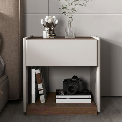 Comodino moderno da 1 trampolino in legno massiccio da 20 "comodini