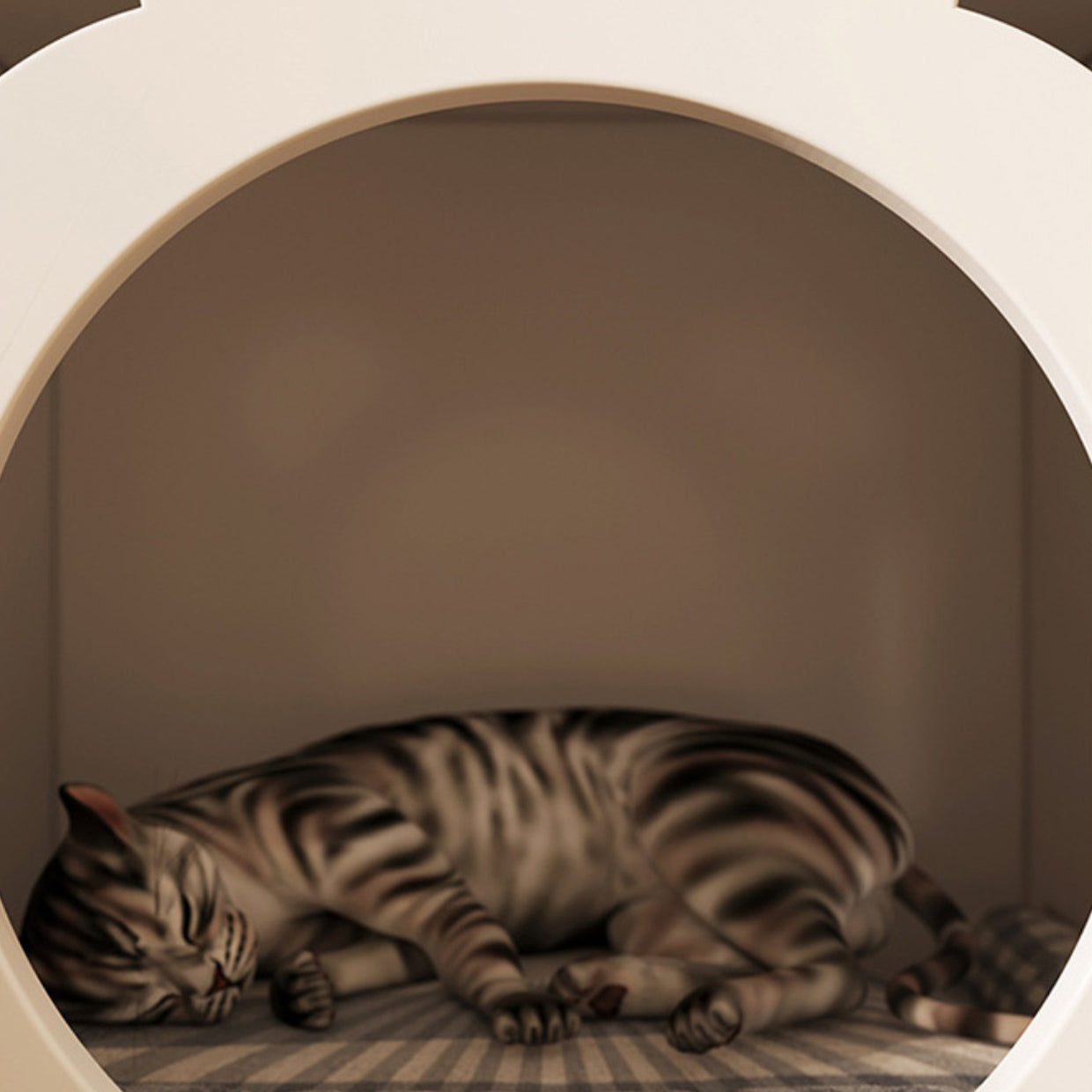 Künstlicher Holz Akzenttisch Nachttisch moderner Aufbewahrungskabinett Beine