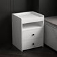 Modern Open Storage Nightstand 2-Drawer 24 Inch H Imitation Wood Night Table https: res.litfad.com site img item 2022 08 12 5731763 1200x1200.jpg Wood Clearhalo 'Bedroom Furniture' 'furn' 'furn_night_stand' 'Furniture' 'night_stand' 'Nightstands' 5731763