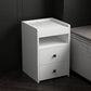 Modern Open Storage Nightstand 2-Drawer 24 Inch H Imitation Wood Night Table https: res.litfad.com site img item 2022 08 09 5731768 1200x1200.jpg Stone Clearhalo 'Bedroom Furniture' 'furn' 'furn_night_stand' 'Furniture' 'night_stand' 'Nightstands' 5731769