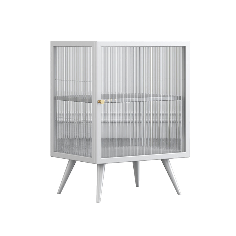 Massicello di ferro e vetro Cambia da letto contemporaneo a 1 porta gambe incluse