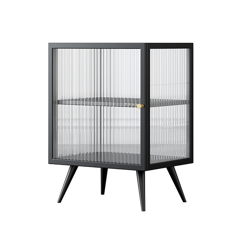 Massicello di ferro e vetro Cambia da letto contemporaneo a 1 porta gambe incluse