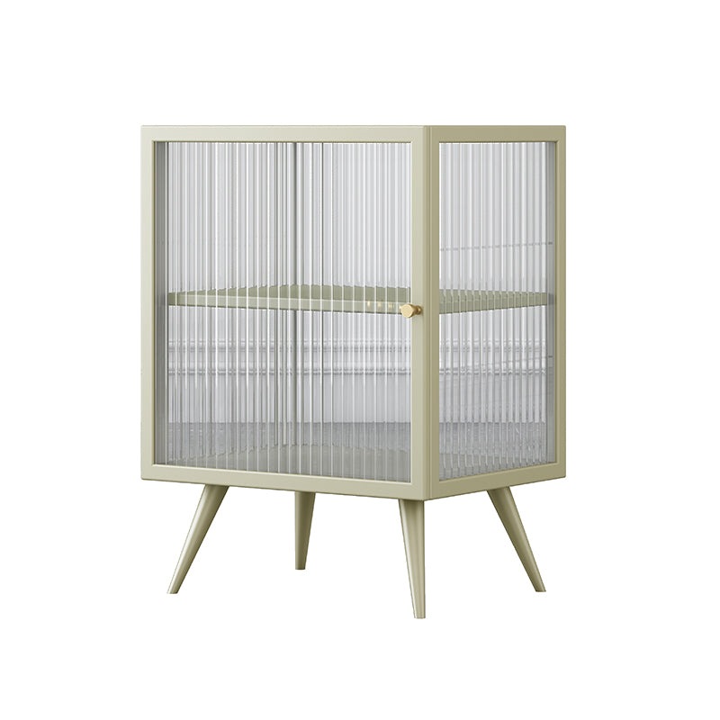 Massicello di ferro e vetro Cambia da letto contemporaneo a 1 porta gambe incluse