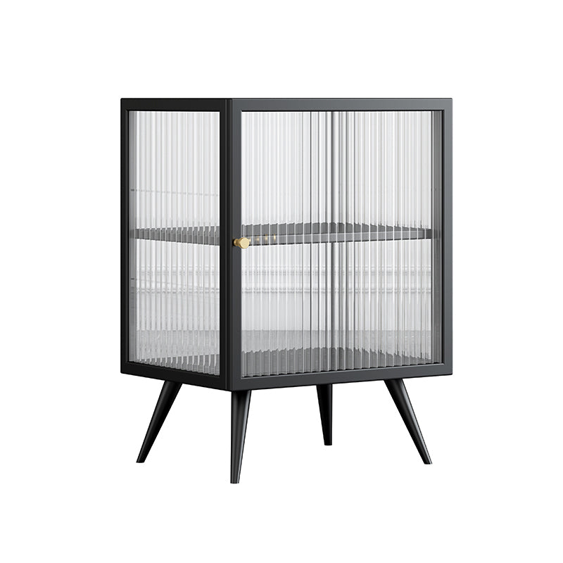 Massicello di ferro e vetro Cambia da letto contemporaneo a 1 porta gambe incluse