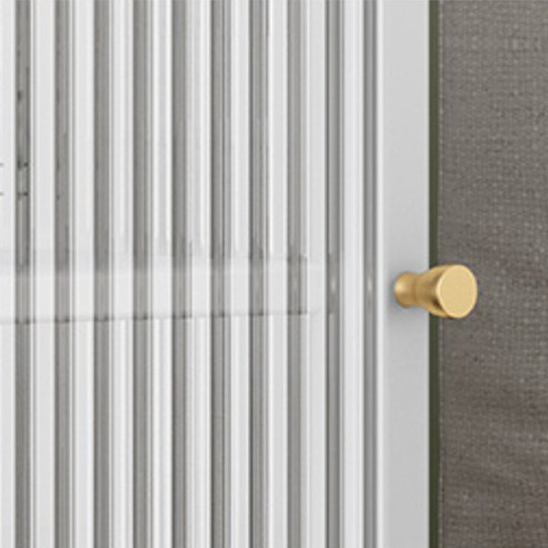 Massicello di ferro e vetro Cambia da letto contemporaneo a 1 porta gambe incluse