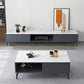 Glam Glass Top Media Console TV Stand Engineered Wood TV Console Clearhalo 'furn' 'furn_tv_stands_entertainment_centers' 'Furniture' 'Living Room Furniture' 'TV Stands & Entertainment Centers' 'TV Stands & Media Storage Furniture' 'tv_stands_entertainment_centers' 5731822