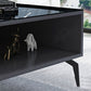 Glam Glass Top Media Console TV Stand Engineered Wood TV Console Clearhalo 'furn' 'furn_tv_stands_entertainment_centers' 'Furniture' 'Living Room Furniture' 'TV Stands & Entertainment Centers' 'TV Stands & Media Storage Furniture' 'tv_stands_entertainment_centers' 5731825