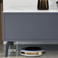 Glam Glass Top Media Console TV Stand Engineered Wood TV Console Clearhalo 'furn' 'furn_tv_stands_entertainment_centers' 'Furniture' 'Living Room Furniture' 'TV Stands & Entertainment Centers' 'TV Stands & Media Storage Furniture' 'tv_stands_entertainment_centers' 5731826